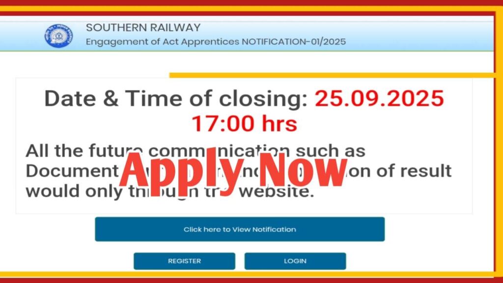 RRC SR Apprentice Recruitment 2025